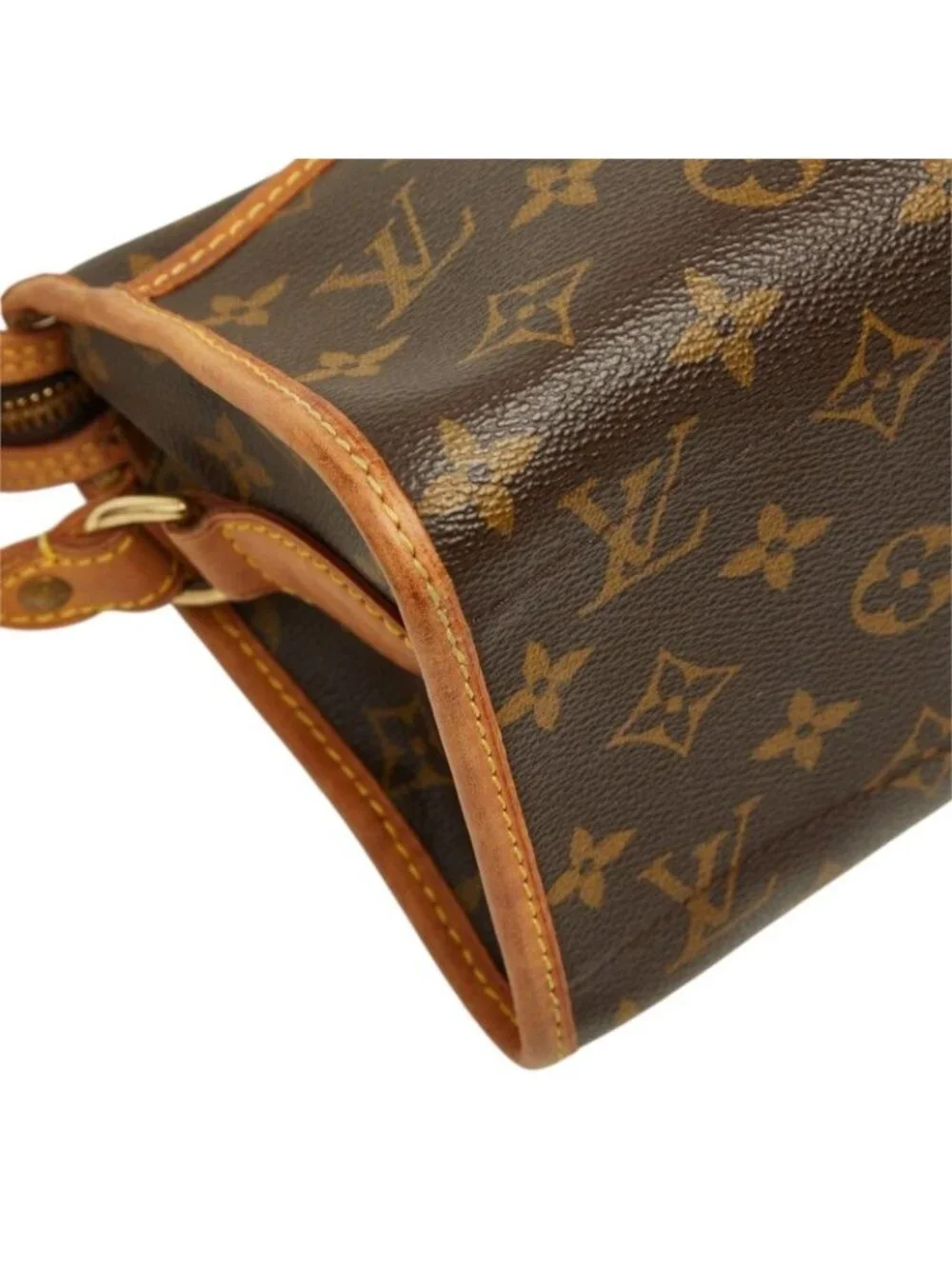 Louis Vuitton Monogram Popincourt Long Crossbody Shoulder Bag Brown Leather